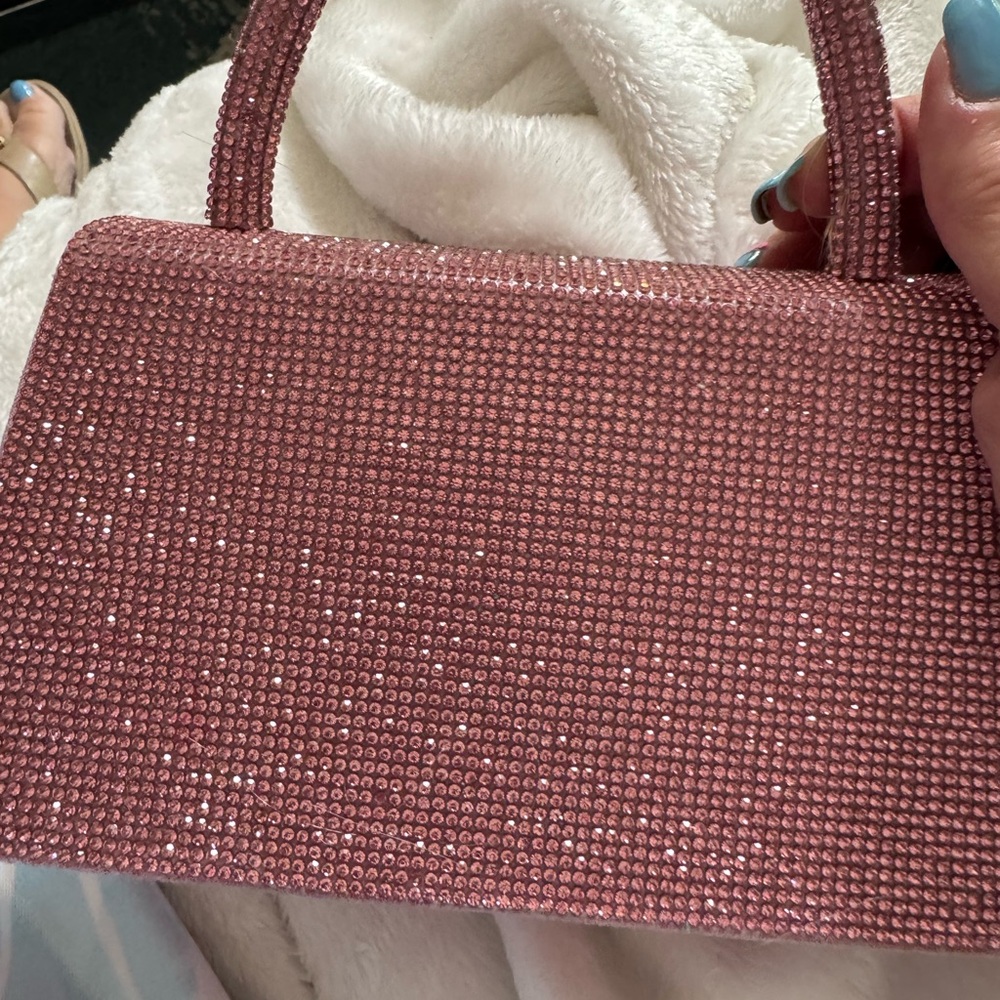 Elegant Pink Rhinestone Handbag